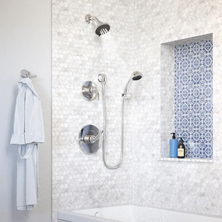 Elm Two Handle Five-Function Shower Trim with Three-Function Handshower without Valves