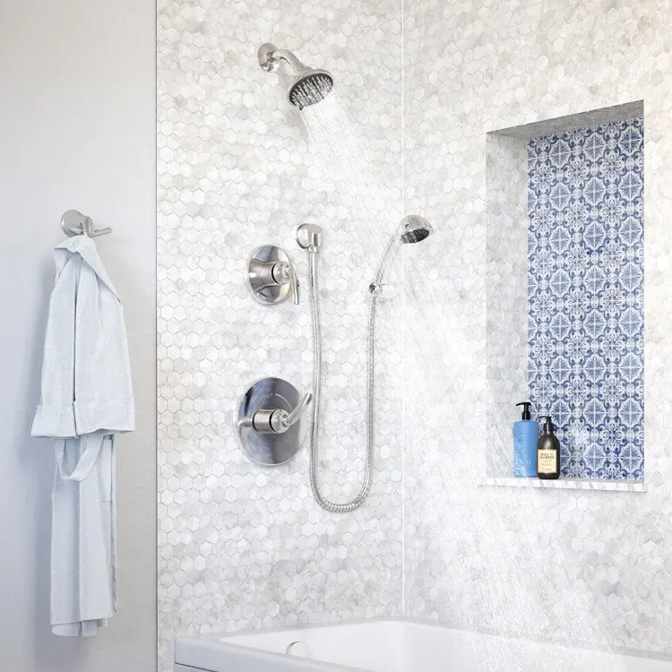 Elm Two Handle Five-Function Shower Trim with Three-Function Handshower without Valves