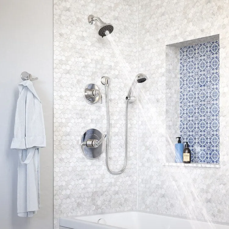 Elm Two Handle Five-Function Shower Trim with Three-Function Handshower without Valves