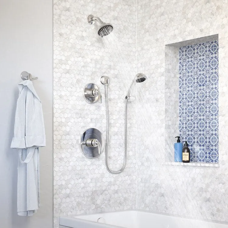 Elm Two Handle Five-Function Shower Trim with Three-Function Handshower without Valves