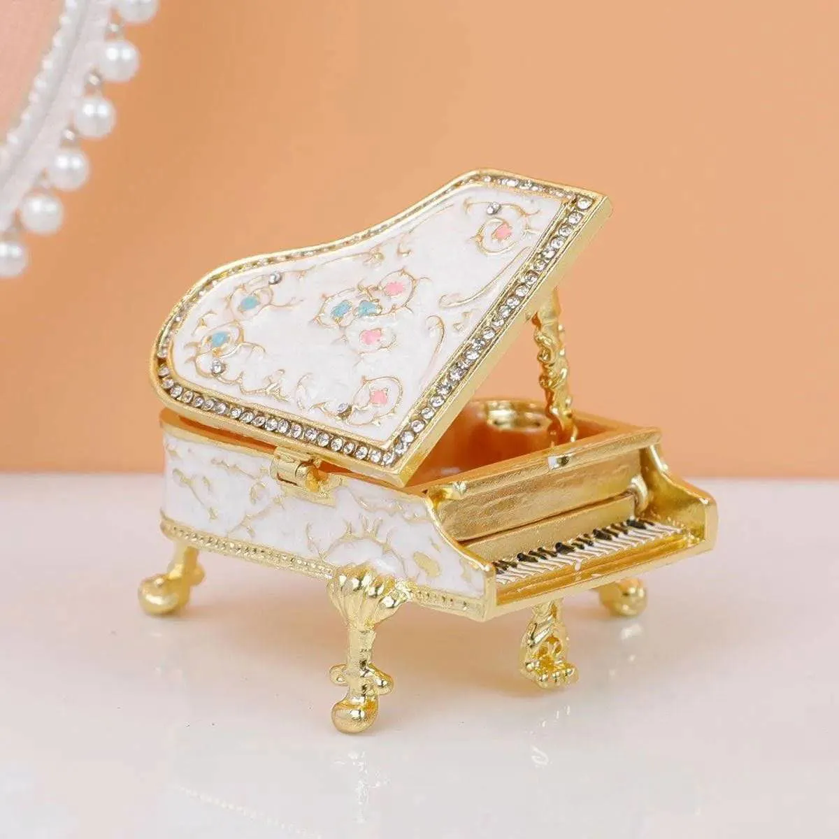 Enchanted Melody Piano Jewelry Box