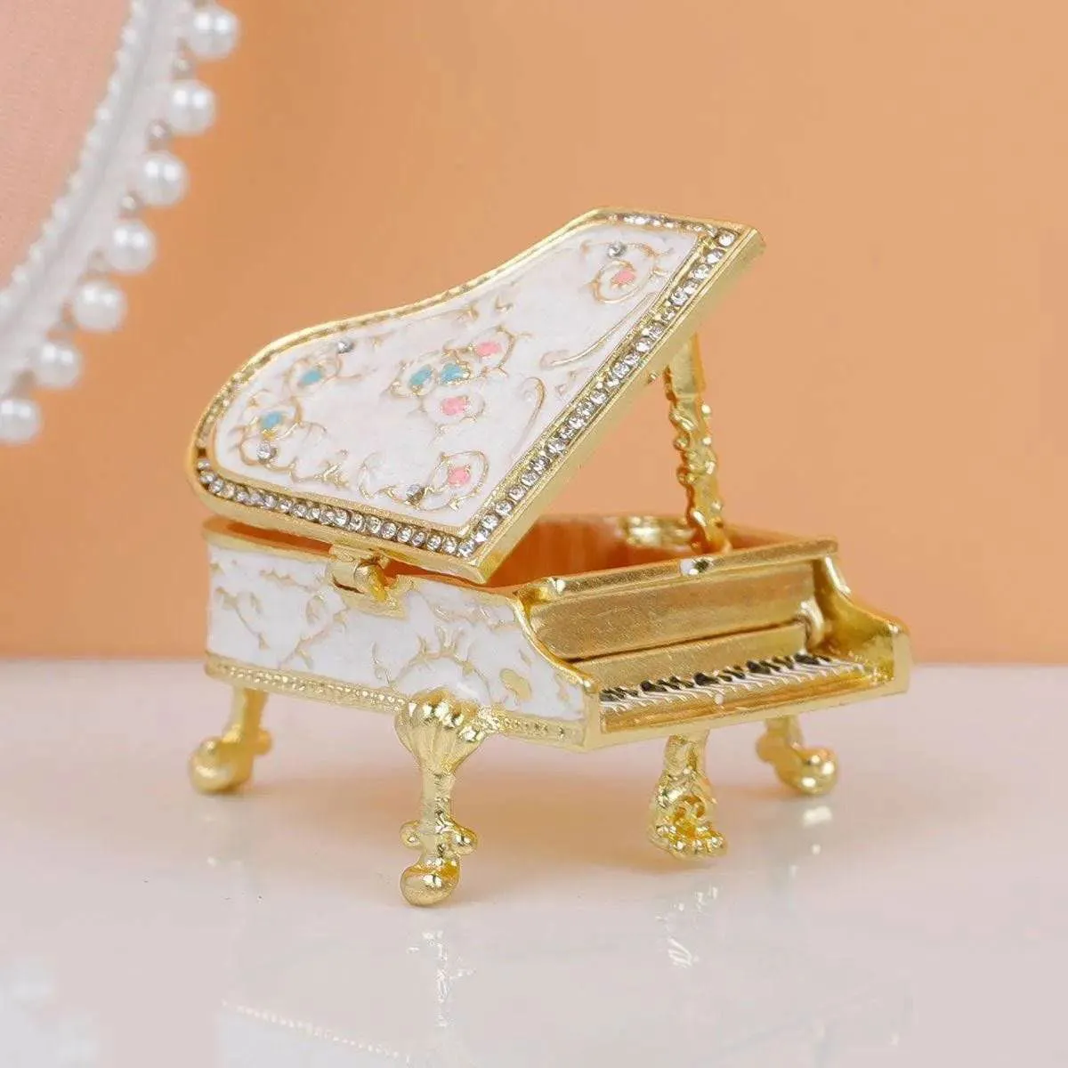 Enchanted Melody Piano Jewelry Box