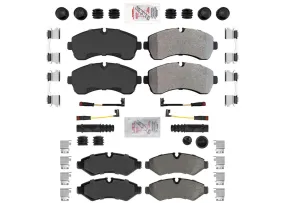 F&R Disc Brake Pads for Mercedes Benz Sprinter 2500 19-24 w Electric Parking