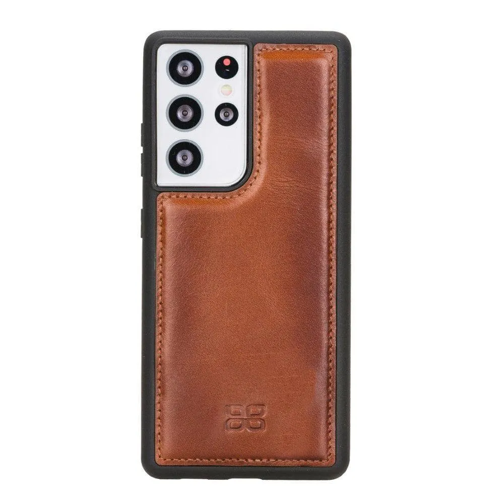 Flex Cover Back Leather Cases for Samsung Galaxy S21 Series