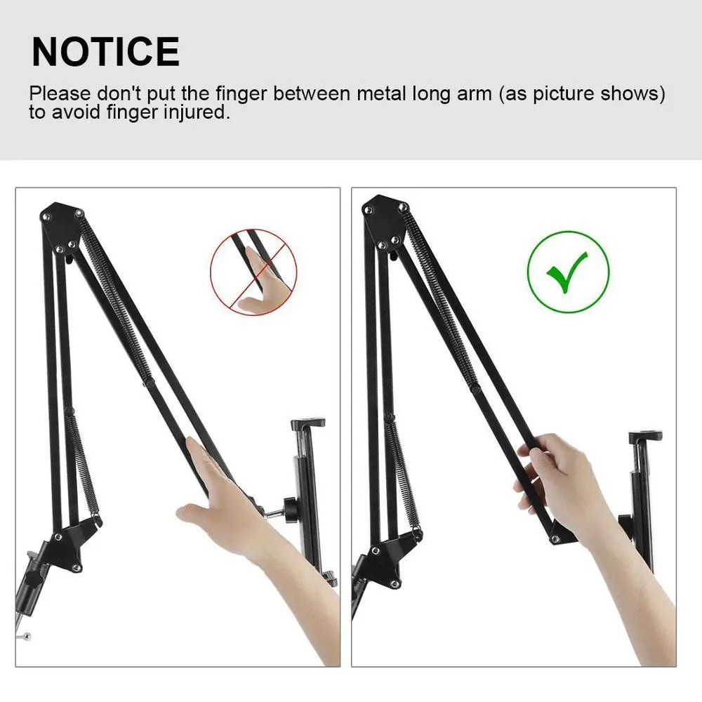 Foldable Adjustable Flexible 360 Rotating Long Arms Mobile Phone Holder Desktop Bed Lazy Bracket Phone Stand for iphone Tablet