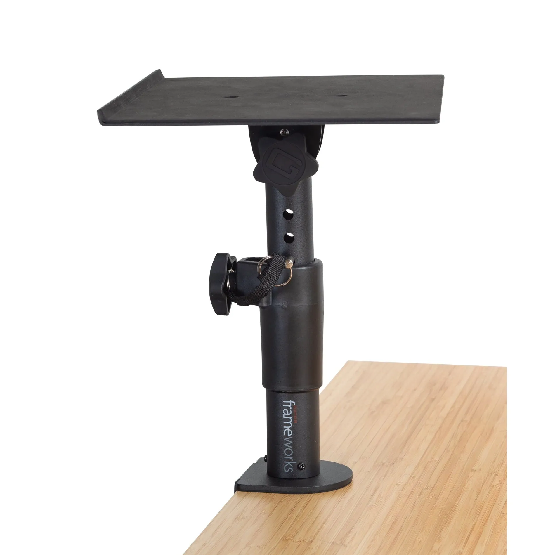 Gator GFWSPKSTMNDSKCM Desk-Clamp Studio Monitor Stand - Adjustable Height