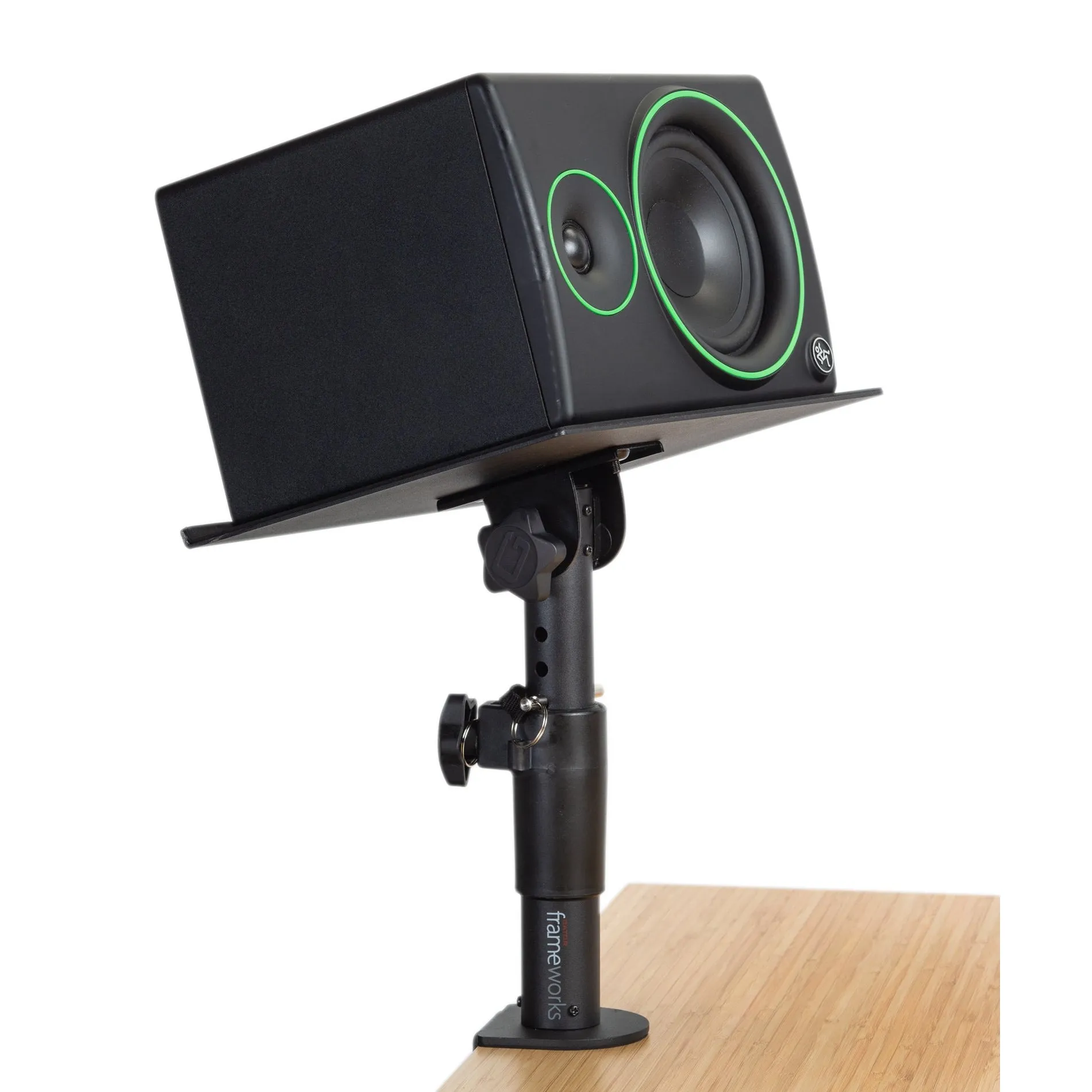 Gator GFWSPKSTMNDSKCM Desk-Clamp Studio Monitor Stand - Adjustable Height