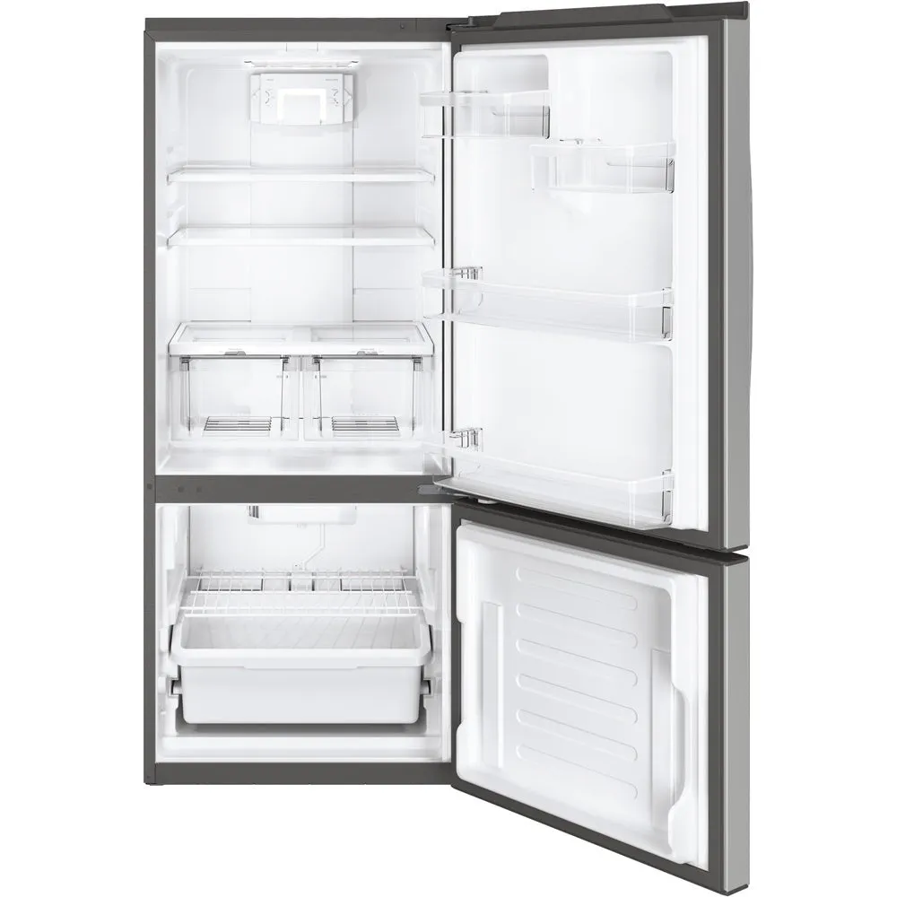 GBE21AYRKFS - REFRIGERATORS - GE - Bottom Freezer - Stainless Steel - Open Box