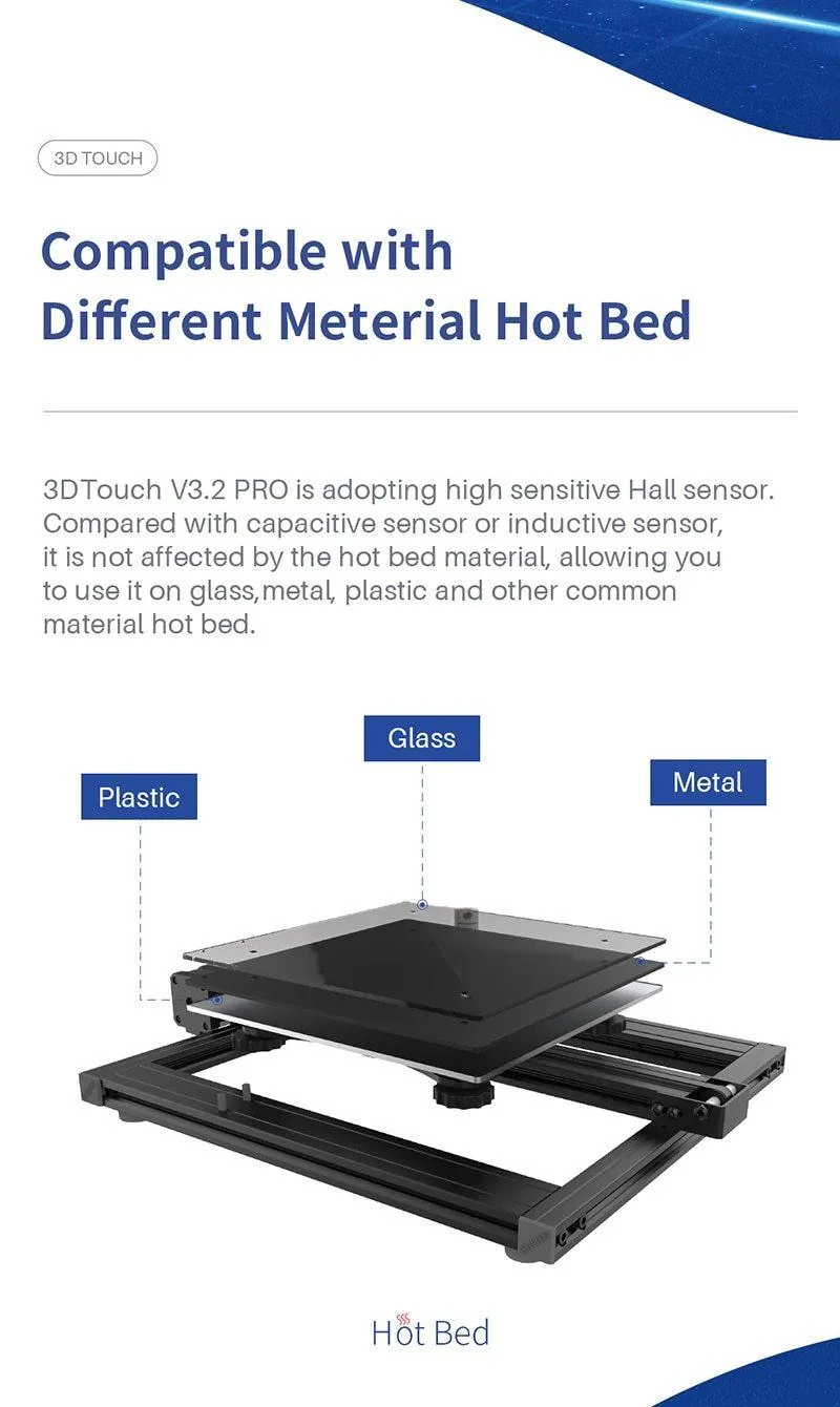 Geeetech 3D Touch Sensor V3.2 Pro Auto Bed Levelling Sensor High precision FDM 3D Printer Part Accessories