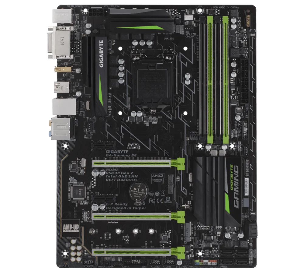 Gigabyte GA-Gaming B8 Desktop computer motherboard B250 1151 socket ddr4 ATX HDMI