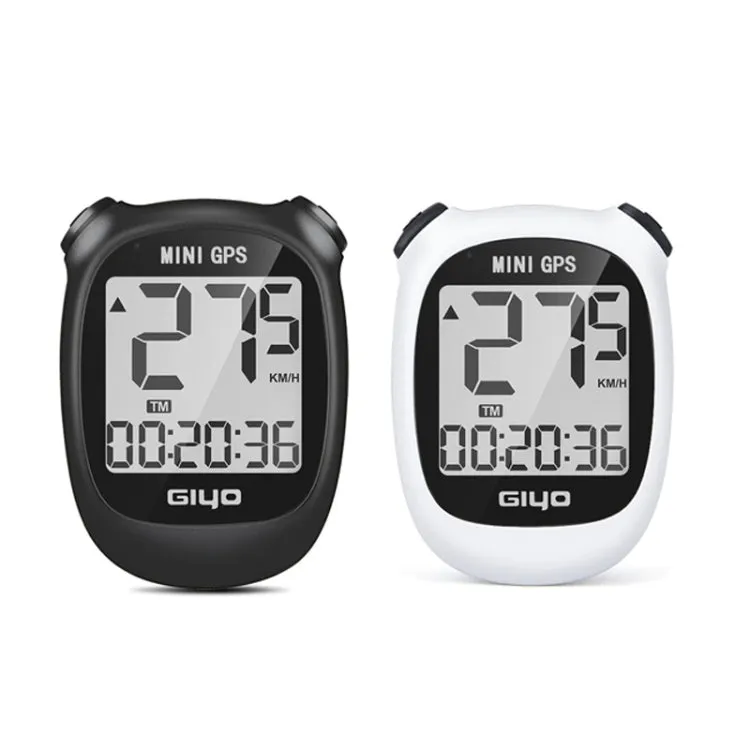 GIYO M3 LCD Display Bike GPS Cycling Computer Wireless Road Bicycle Stopwatch Velocimeter(White)