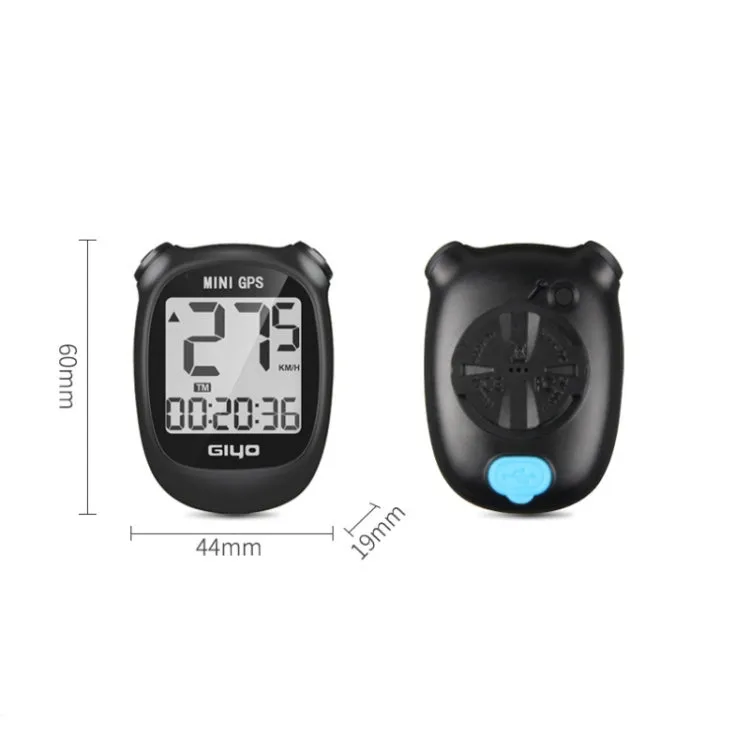 GIYO M3 LCD Display Bike GPS Cycling Computer Wireless Road Bicycle Stopwatch Velocimeter(White)