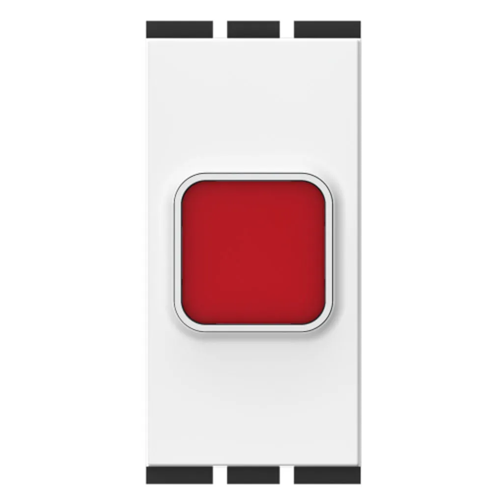 GM Indicator With Neon Bulb Holder Glossy White AC 1 026