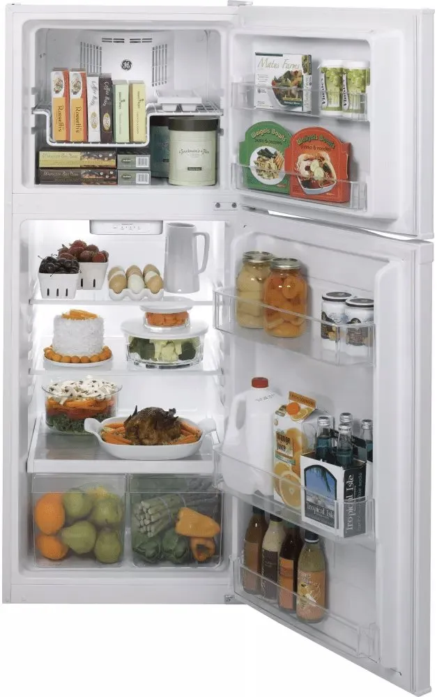 GPE12FGKWW - REFRIGERATORS - GE - Top Freezer - White - Open Box