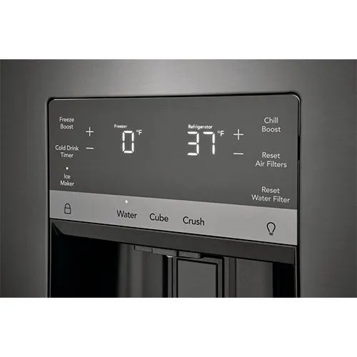 GRFS2853AD - REFRIGERATORS - Frigidaire - French 3-Door - Black Stainless - New