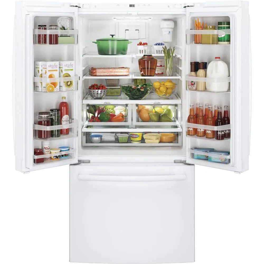 GWE19JGLWW - REFRIGERATORS - GE - French 3-Door - White - Open Box