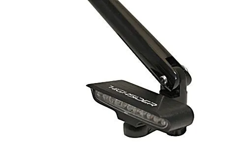 HIGHSIDER 204-105 LED Indicator "STRIPE" Clear Lens with Bracket (Pair) - Black