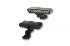HIGHSIDER 204-105 LED Indicator "STRIPE" Clear Lens with Bracket (Pair) - Black