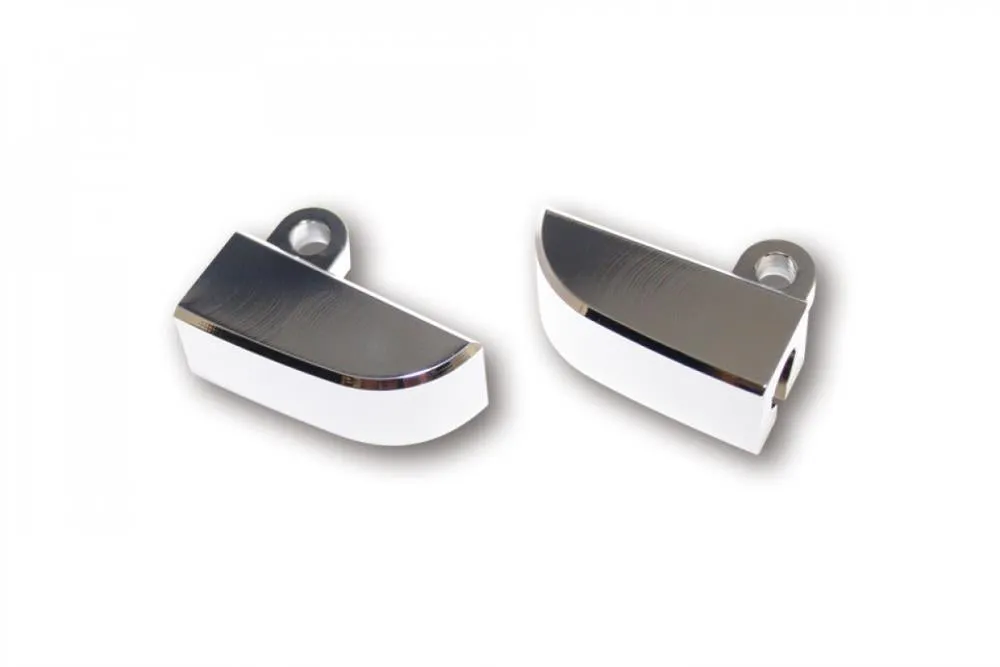 HIGHSIDER 220-216 CNC Alu Brackets for Indicator with M8 Bolt - Chrome