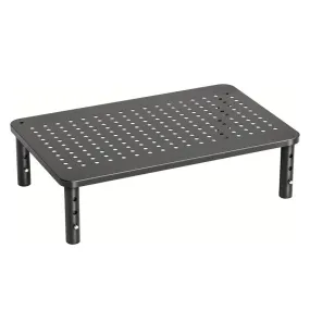 HUANUO Monitor Stand Riser 3 Height Adjustable, Monitor Riser with Airflow Vents, Laptop Stand for Desk, Desk Organizer