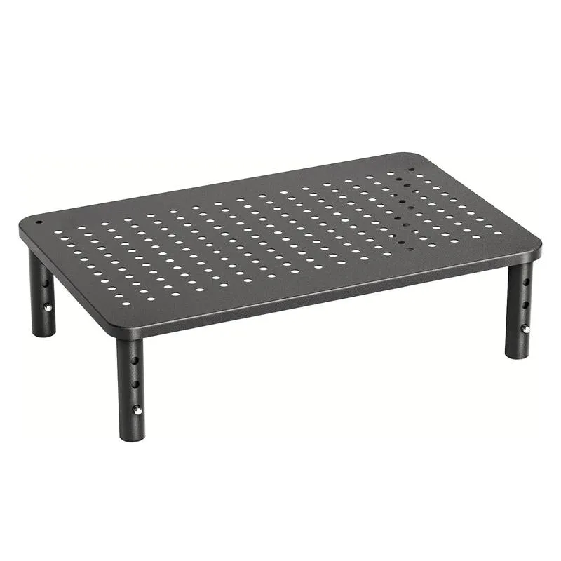 HUANUO Monitor Stand Riser 3 Height Adjustable, Monitor Riser with Airflow Vents, Laptop Stand for Desk, Desk Organizer