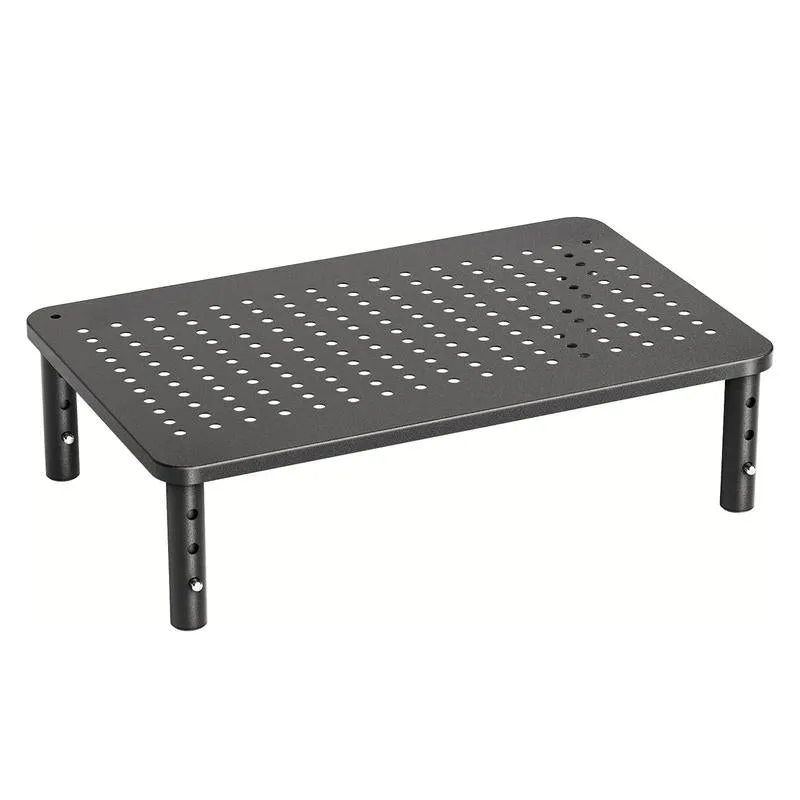 HUANUO Monitor Stand Riser 3 Height Adjustable, Monitor Riser with Airflow Vents, Laptop Stand for Desk, Desk Organizer