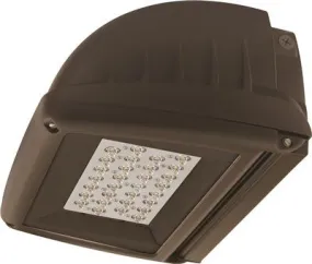 Hubbell Lighting Led Laredo Compact Wall Pack 30 Leds Universal Voltage 5000K Type Iv Ies Distribution Bronze