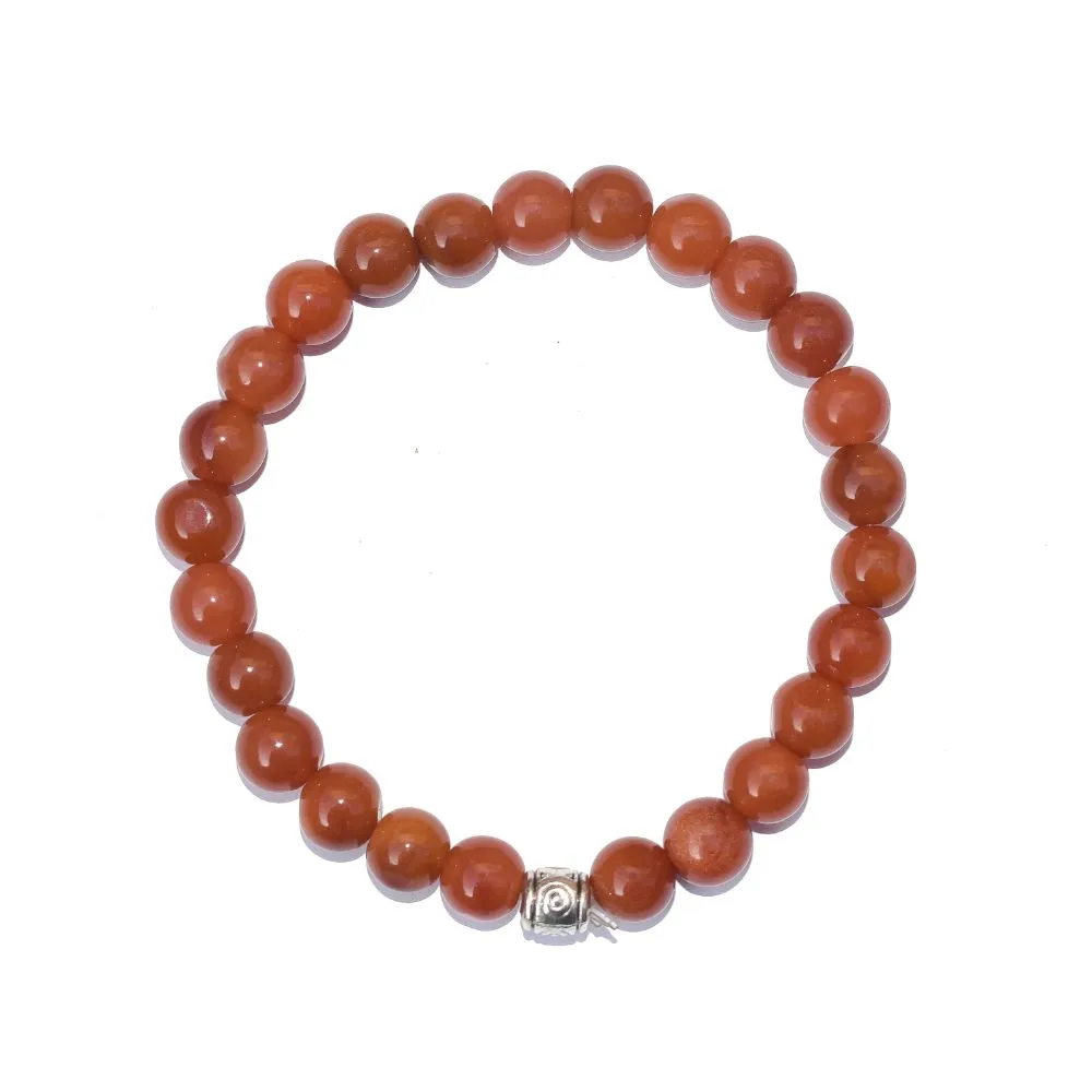 Indian Jade Semi-Precious Stone Bracelet | Luck | Abundance | Mental Stability