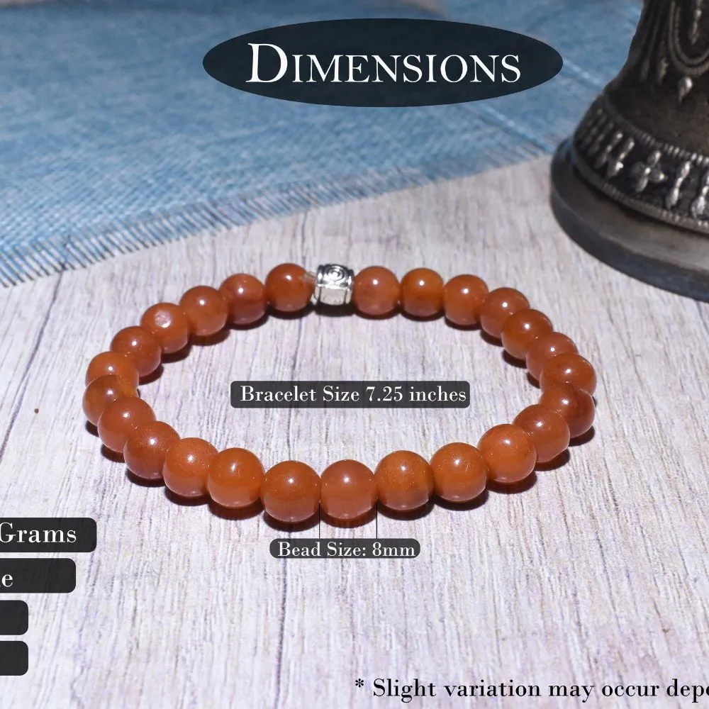 Indian Jade Semi-Precious Stone Bracelet | Luck | Abundance | Mental Stability