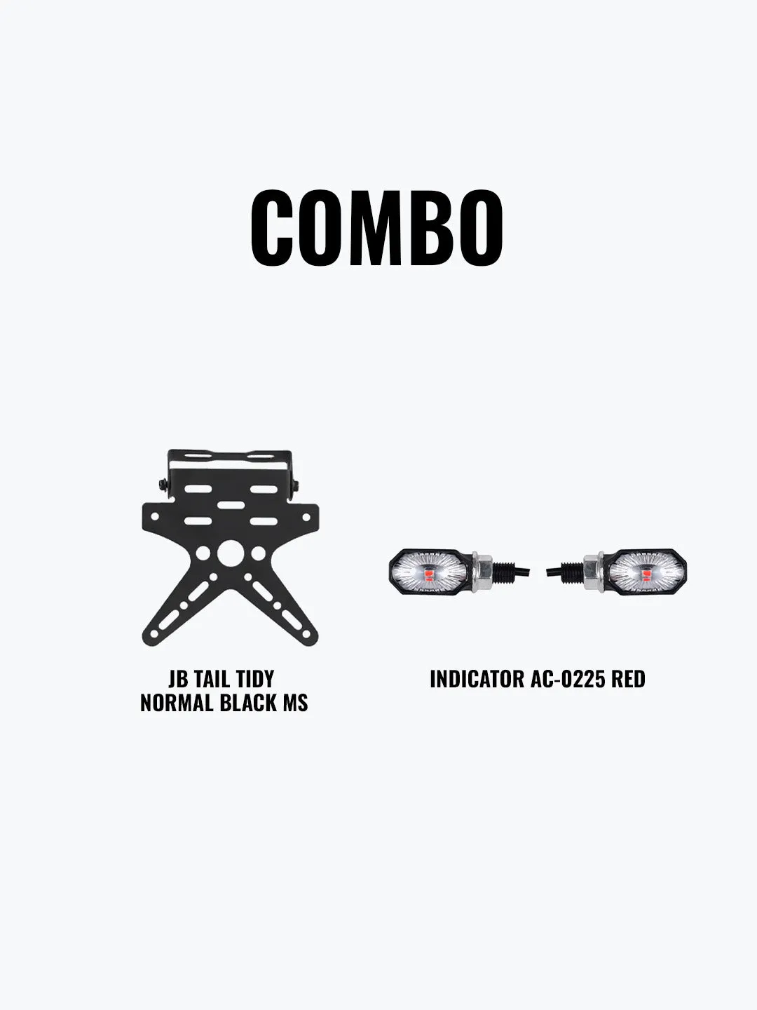 Indicator AC-0225 Red   JB Tail Tidy Normal Black Mild Steel