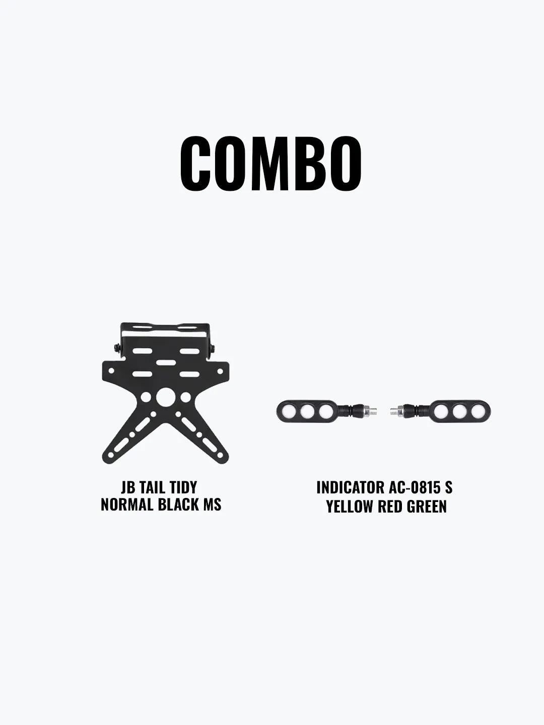 Indicator AC-0815 S Yellow Red Green   JB Tail Tidy Normal Black Mild Steel