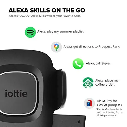 iOttie Easy One Touch Connect Pro (New) - Gen 2 - Hands free Alexa in your car - Car Mount Phone Holder with Alexa Built in for iOS & Android, MFi Certified, Universal