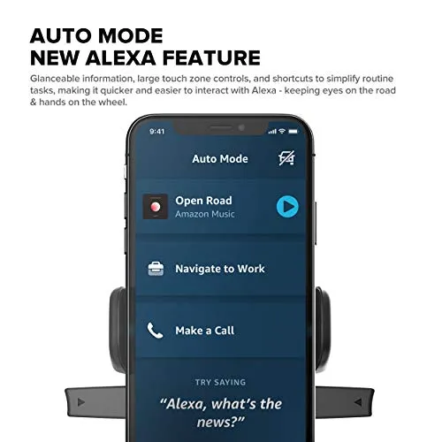 iOttie Easy One Touch Connect Pro (New) - Gen 2 - Hands free Alexa in your car - Car Mount Phone Holder with Alexa Built in for iOS & Android, MFi Certified, Universal