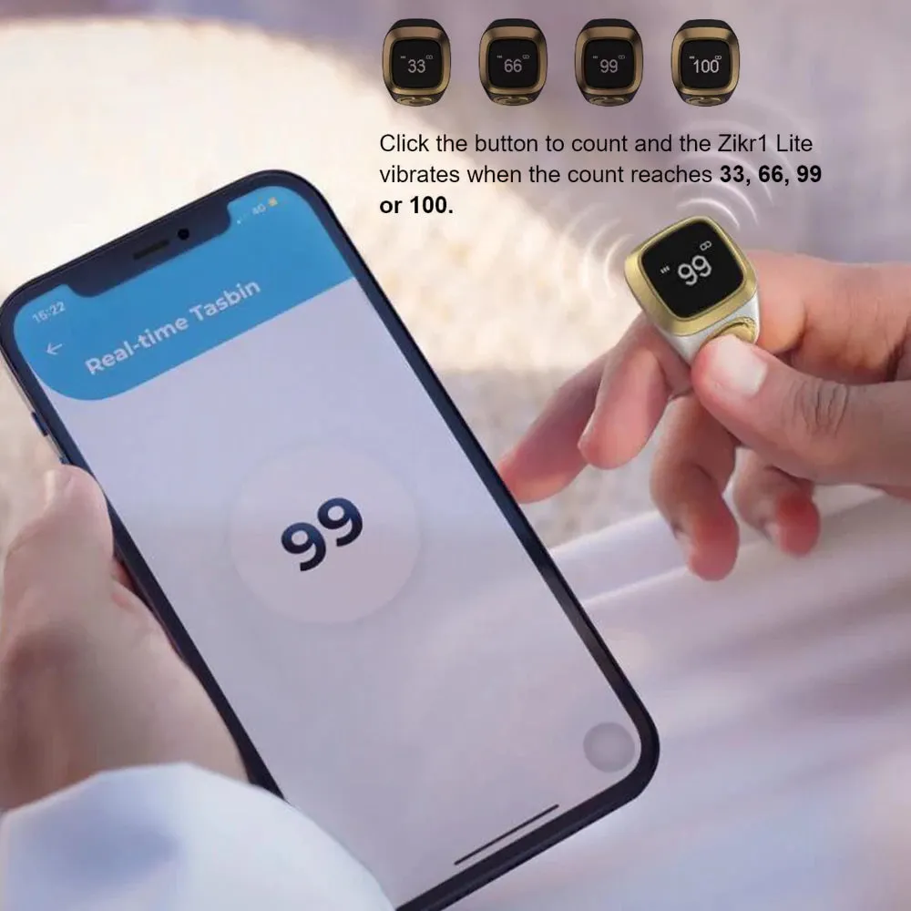 Iqibla Smart Tasbih Zikr Ring Digital Counter