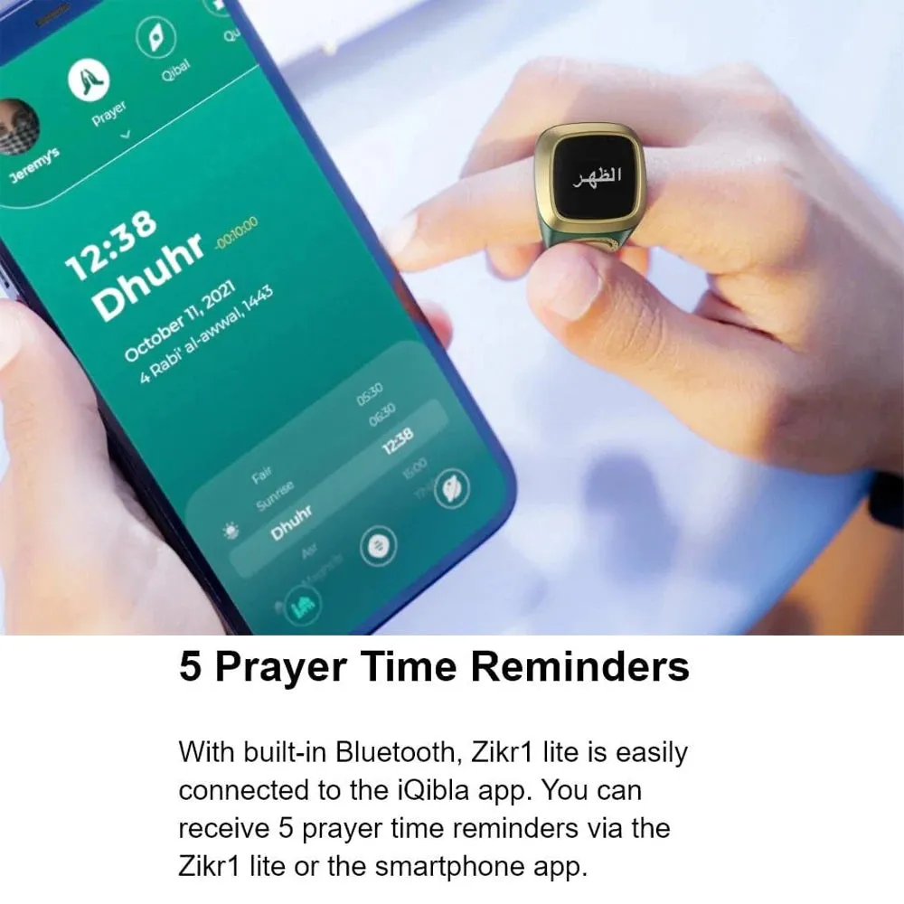Iqibla Smart Tasbih Zikr Ring Digital Counter