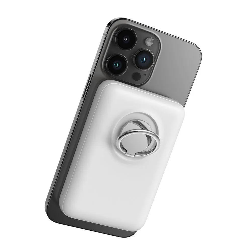 Joyroom JR-W050 Magnetic Wireless Power Bank with Ring Holder USB   Type-C 20W Fast Charging 10000mAh