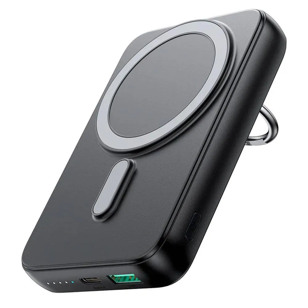 Joyroom JR-W050 Magnetic Wireless Power Bank with Ring Holder USB   Type-C 20W Fast Charging 10000mAh