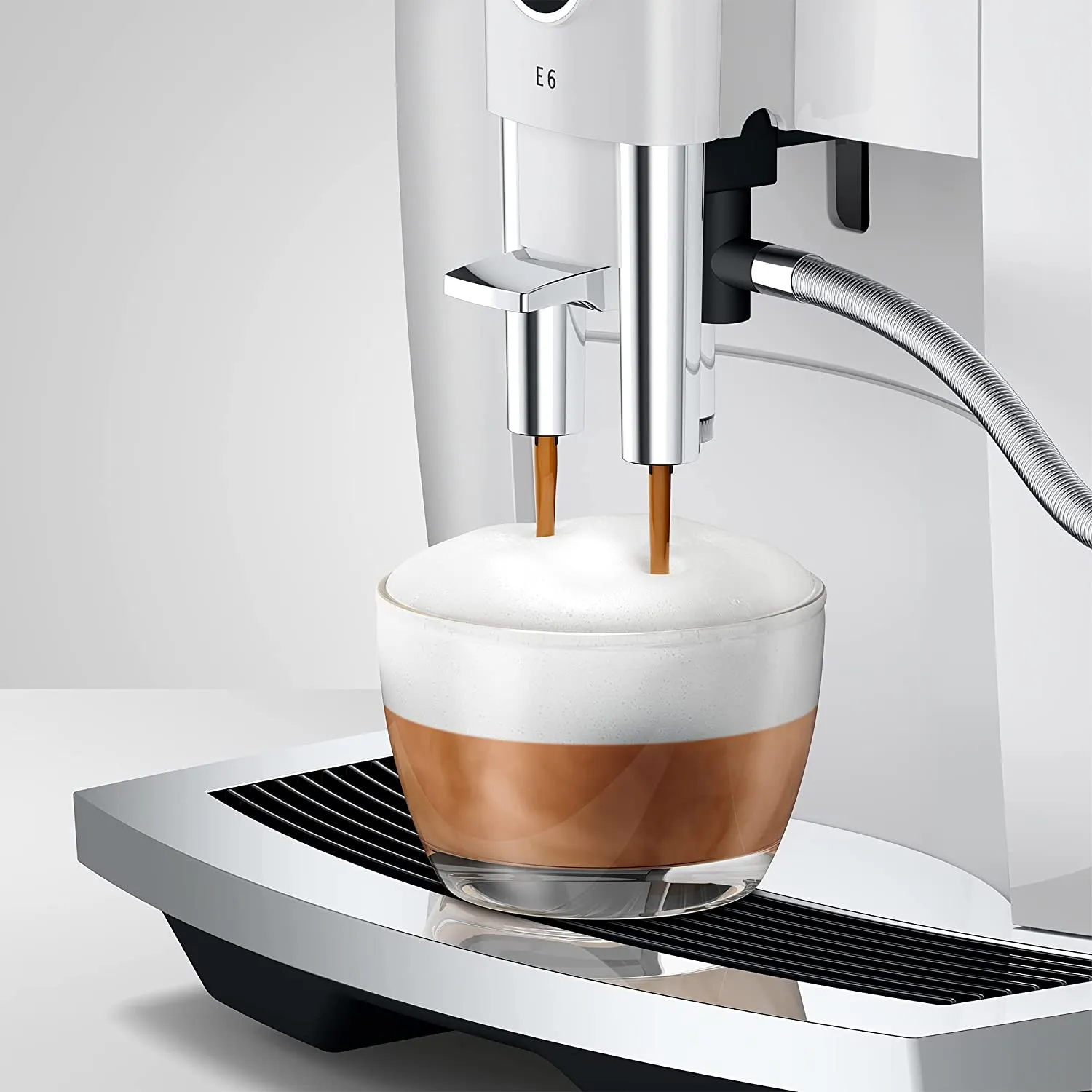 Jura E6 Piano White Automatic Coffee Machine 15559