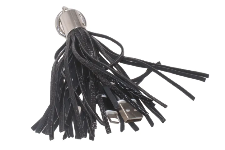 Keychain Tassel Phone Charging Cables - iPhone & Android!