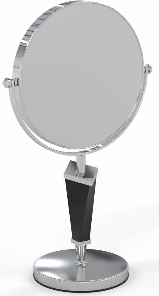 Kimball & Young Mirror Image Helix 5x/1x Chrome & Black Vanity Mirror