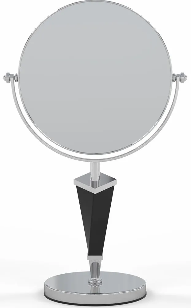 Kimball & Young Mirror Image Helix 5x/1x Chrome & Black Vanity Mirror
