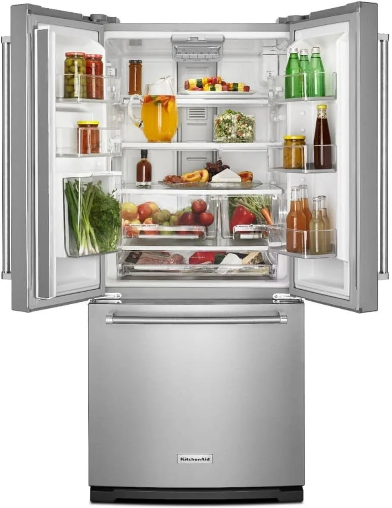 KRFF300ESS - REFRIGERATORS - kitchenAid - French 3-Door - Stainless Steel - Open Box