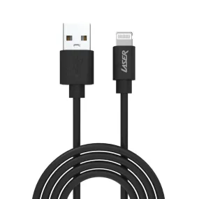 Laser 2m MFi Lightning to USB-A Cable 2 Pack Black/Black