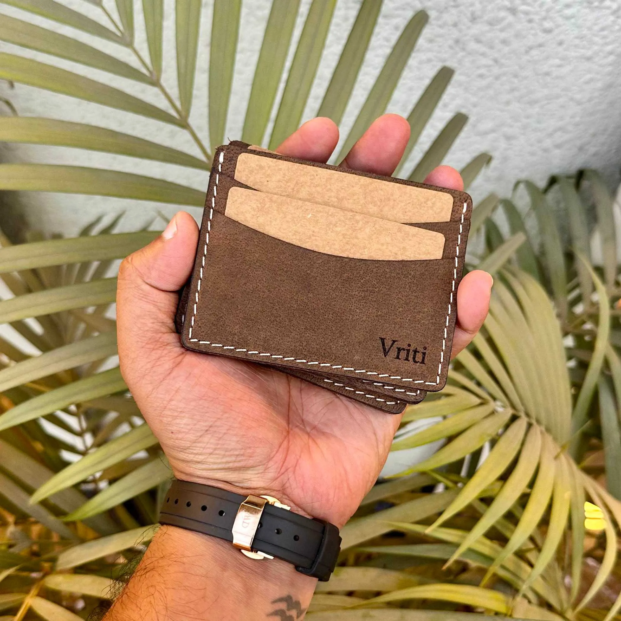 Leather Card Holder Black