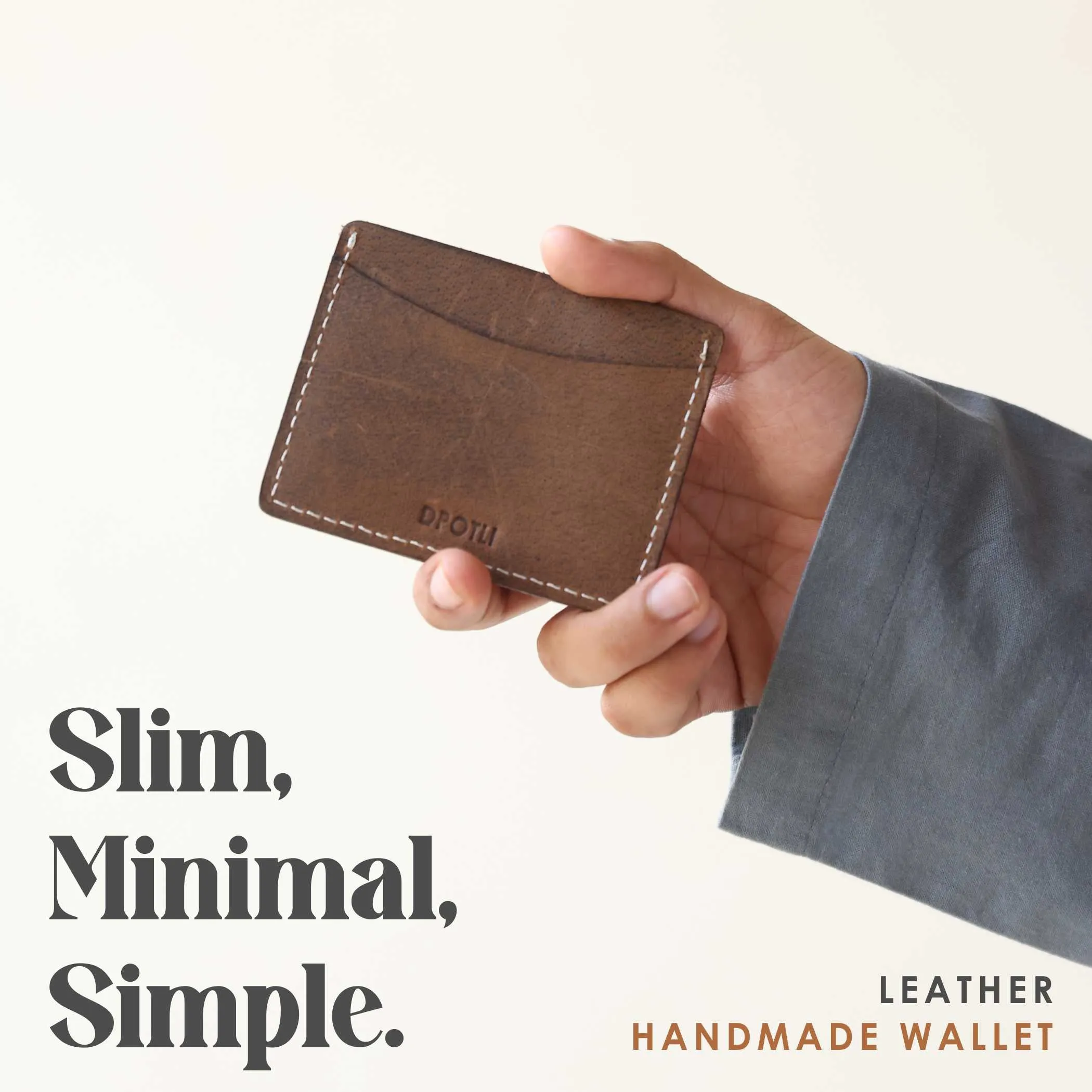 Leather Card Holder Black