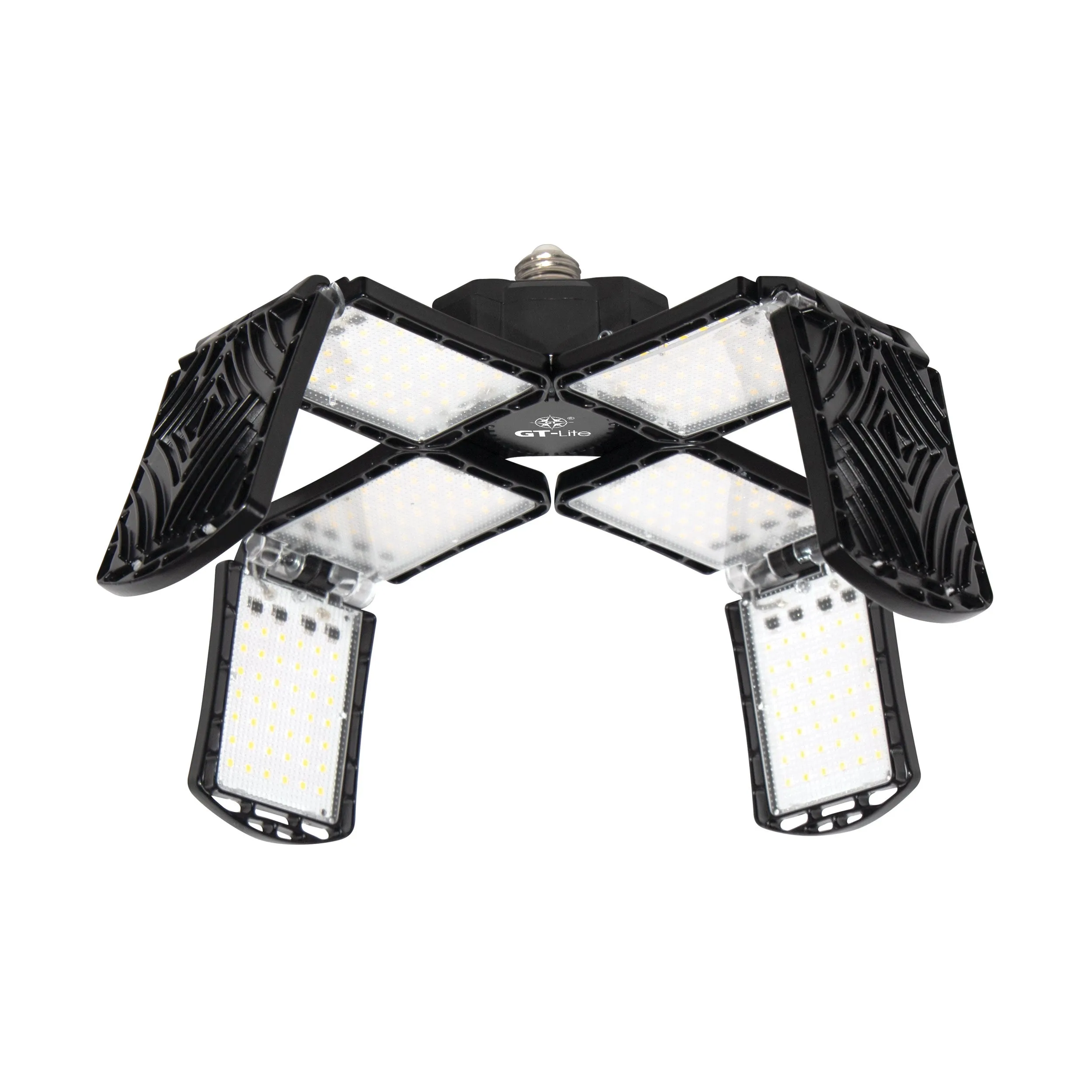LED Garage Light 200-Watt 20,000 Lumen Adjustable 8-Panel, 1000-Watt Equivalent, 5000K Daylight, E26