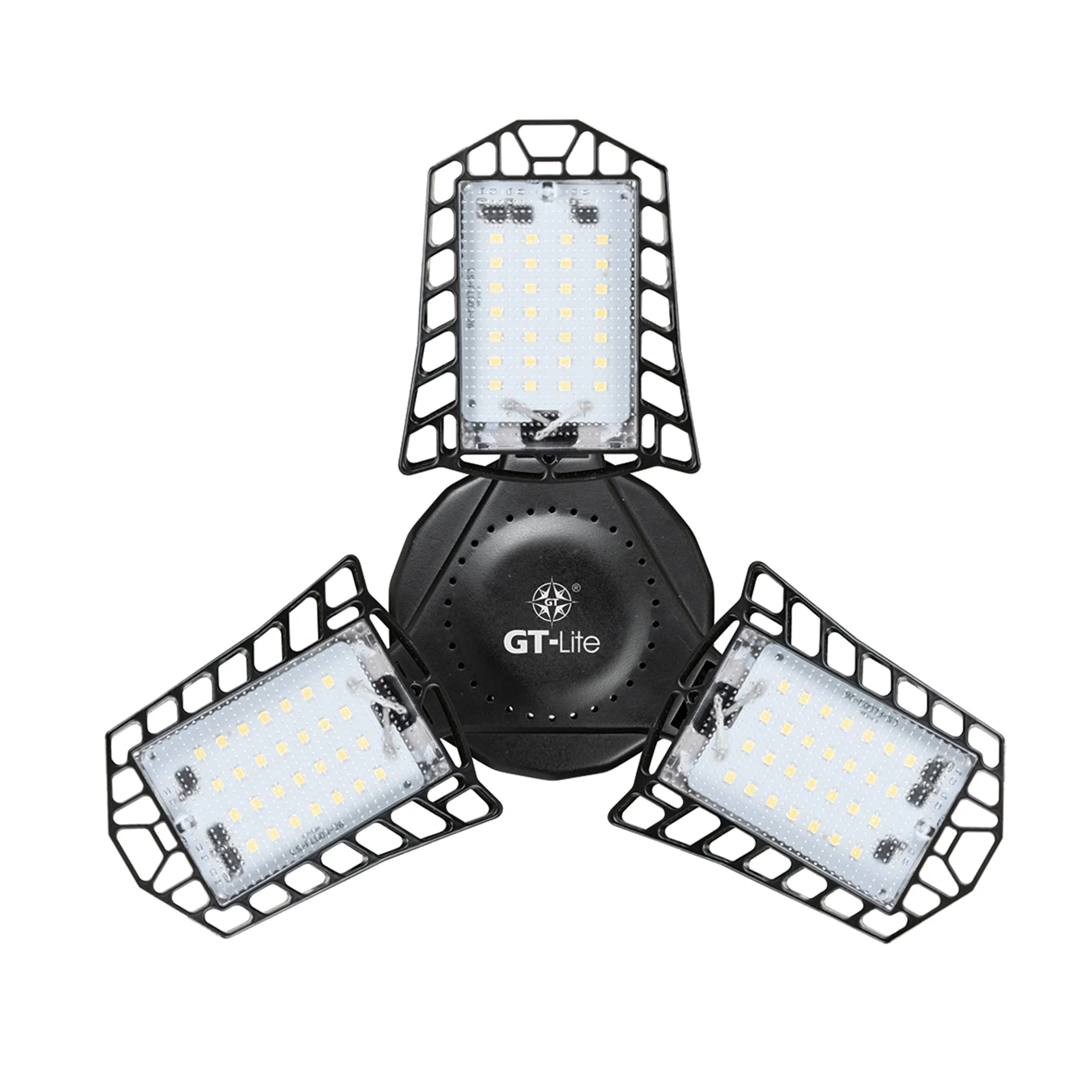 LED Garage Light 60-Watt 6000 Lumen, Adjustable 3-Panel Bulb, 300-Watt Equivalent, 5000K Daylight, E26
