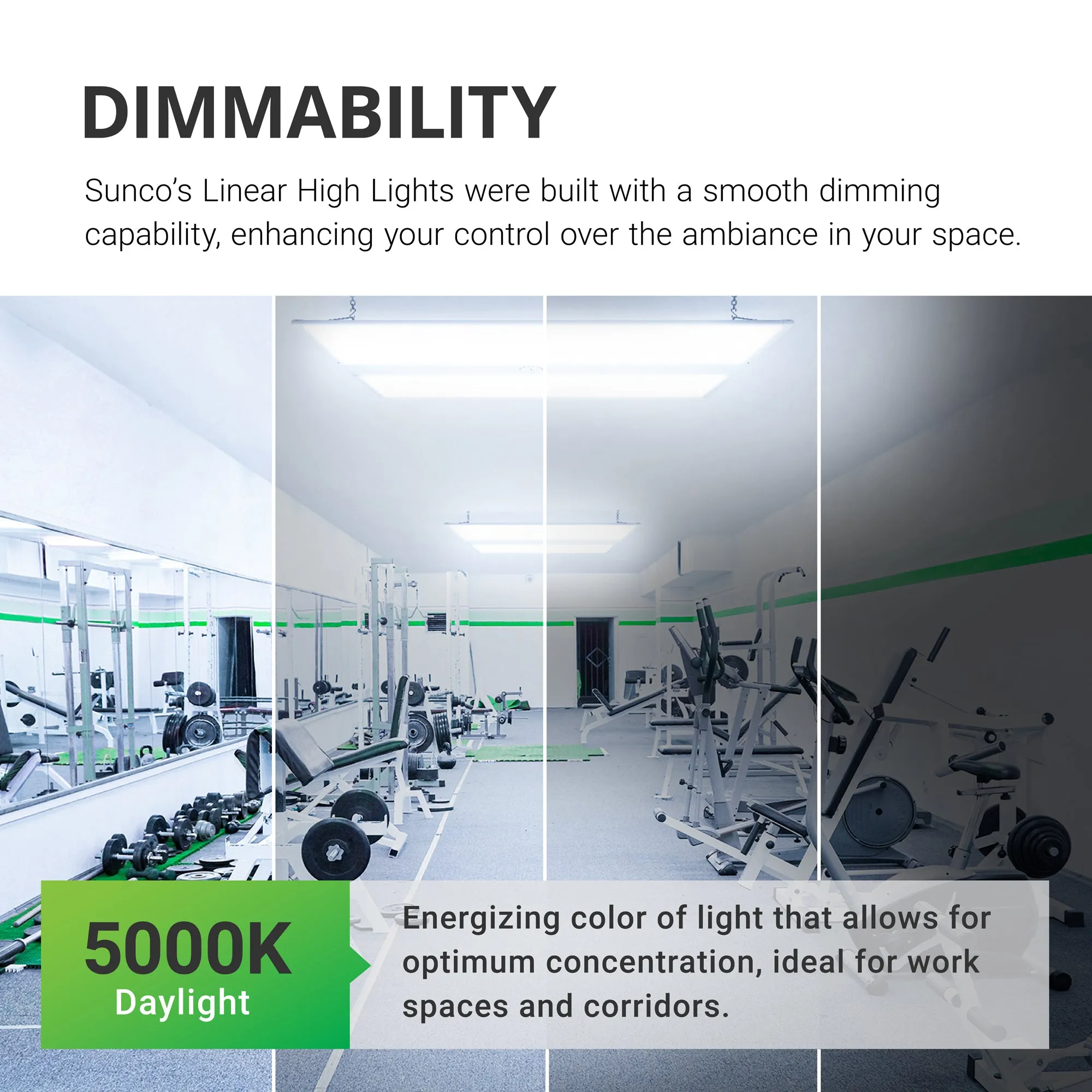LED Linear High Bay, 2ft, 220W, 29700 Lumens