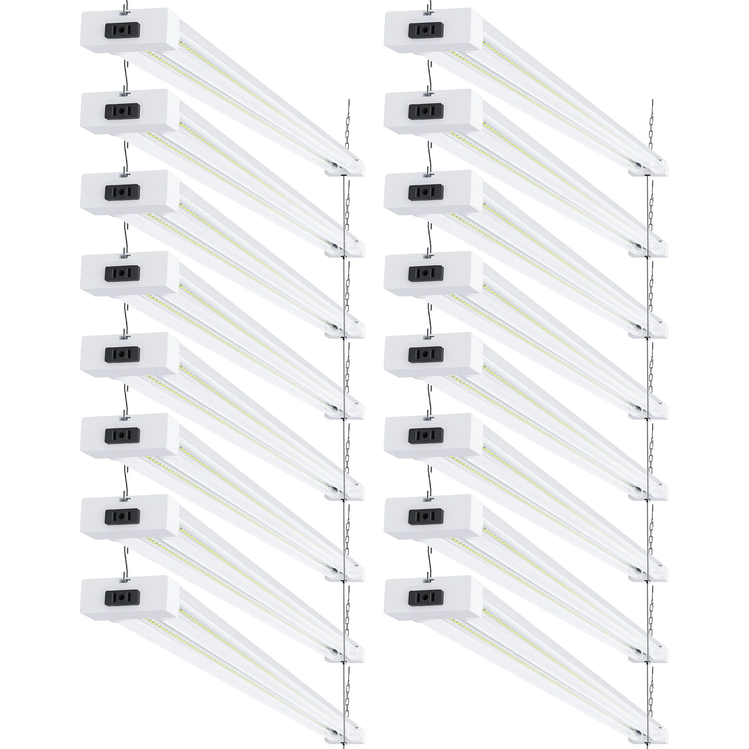 LED Shop Light, 4ft, Utility, Clear, Plug & Play, 4500 Lumens