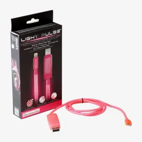 Light Pulse iPhone Electroluminescent Charge & Sync Cable (Pink)